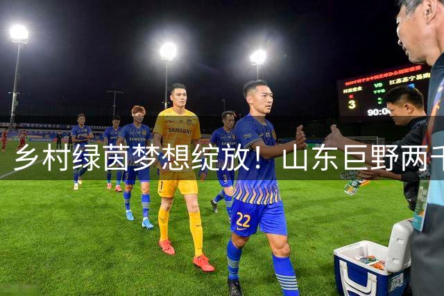 乡村绿茵梦想绽放！山东巨野两千少年上演暑期足球盛宴