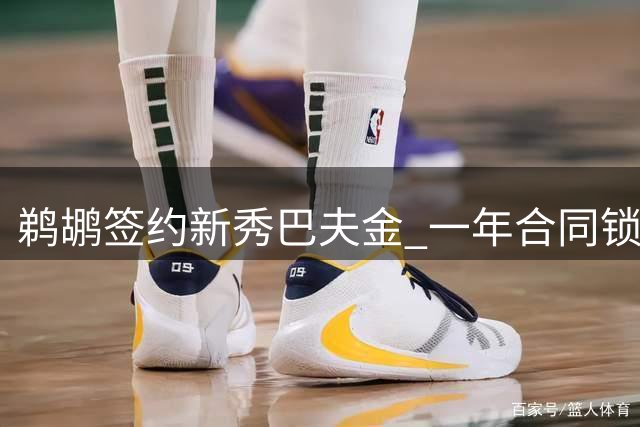 鹈鹕签约新秀巴夫金 一年合同锁定潜力新星